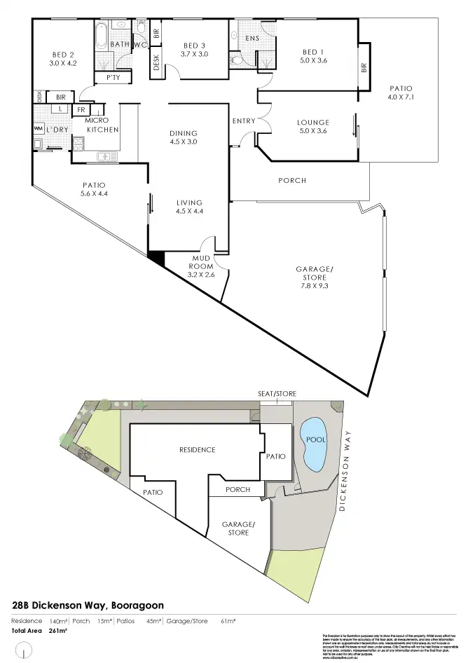 Floorplan of Homely house listing, 28B Dickenson Way, Booragoon WA 6154