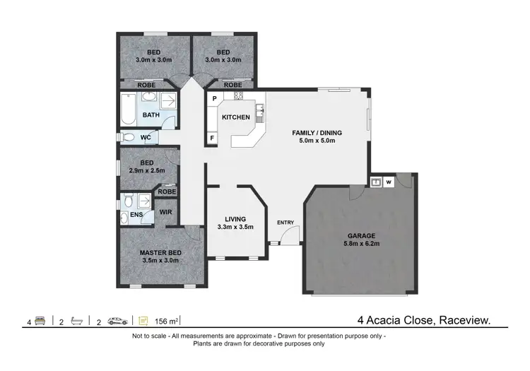 Floorplan of Homely house listing, 4 Acacia Close, Raceview QLD 4305