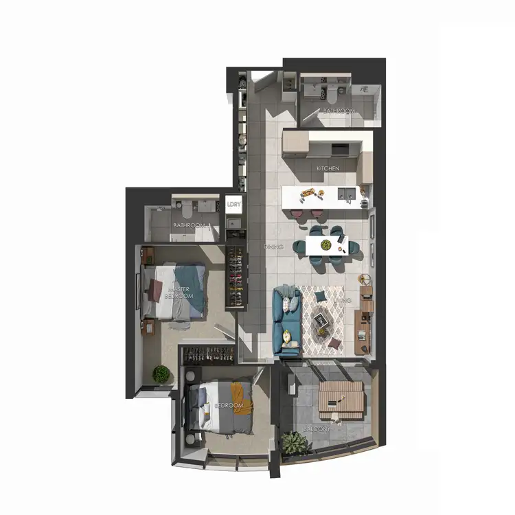Floorplan of Homely apartment listing, 2108/101 Therry St, Melbourne VIC 3000