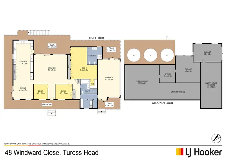Floorplan of Homely house listing, 48 Windward Close, Tuross Head NSW 2537