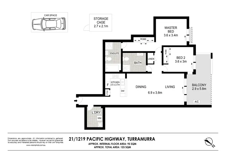 Floorplan of Homely apartment listing, 21/1219-1223 Pacific Highway, Turramurra NSW 2074
