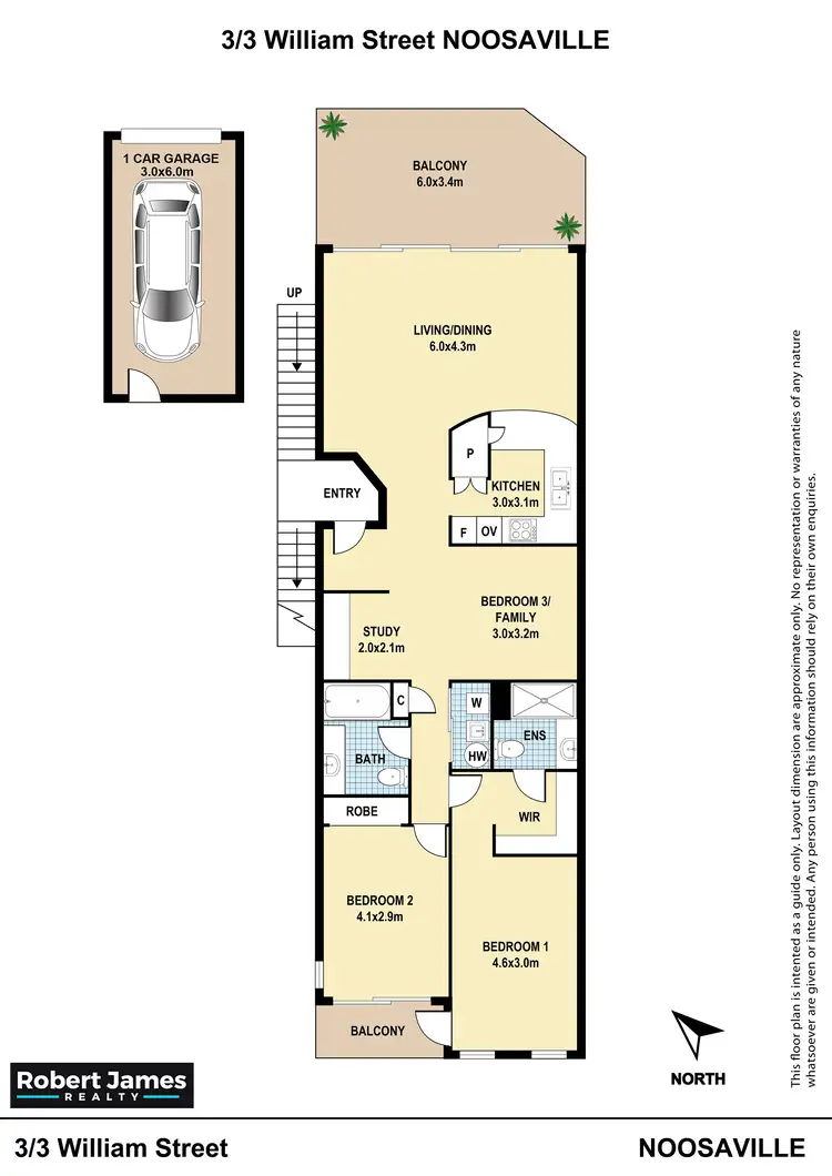 Floorplan of Homely unit listing, 3/3 William Street, Noosaville QLD 4566