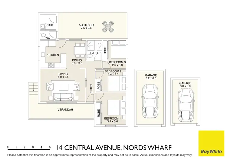 Floorplan of Homely house listing, 14 Central Avenue, Nords Wharf NSW 2281