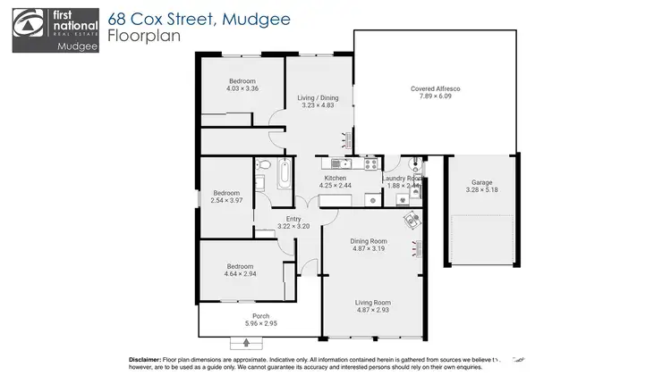 Floorplan of Homely house listing, 68 Cox Street, Mudgee NSW 2850