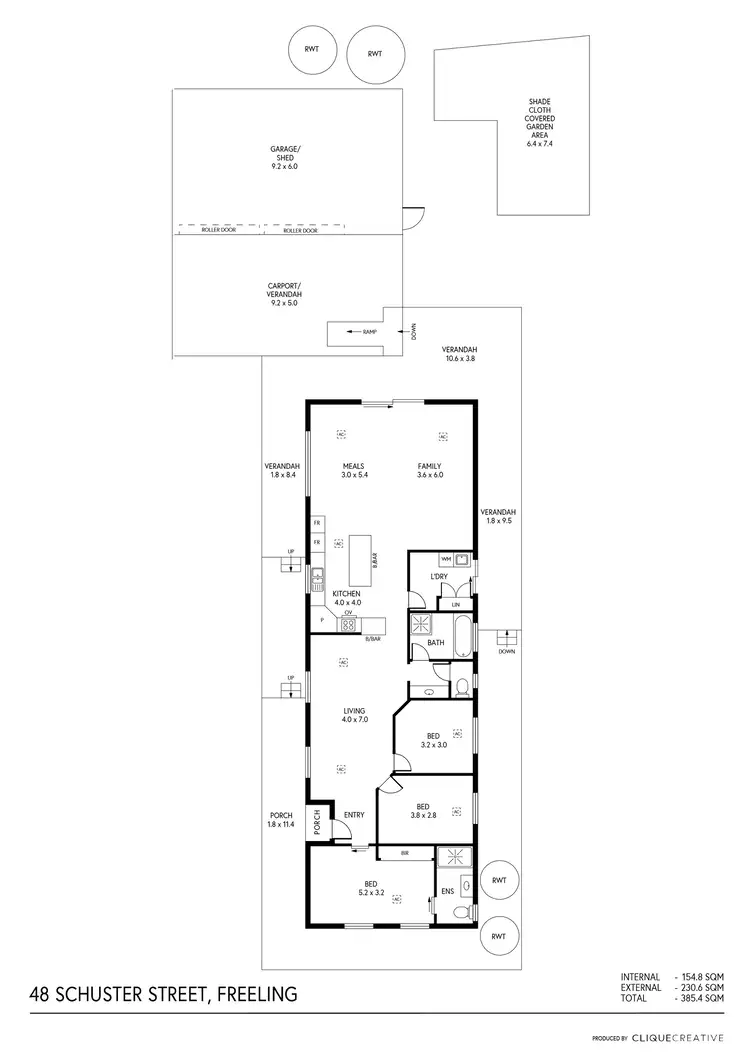Floorplan of Homely house listing, 48 Schuster Street, Freeling SA 5372