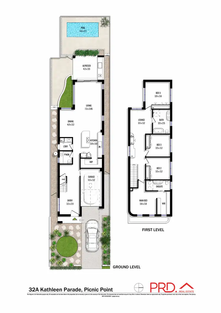Floorplan of Homely house listing, 32a Kathleen Parade, Picnic Point NSW 2213