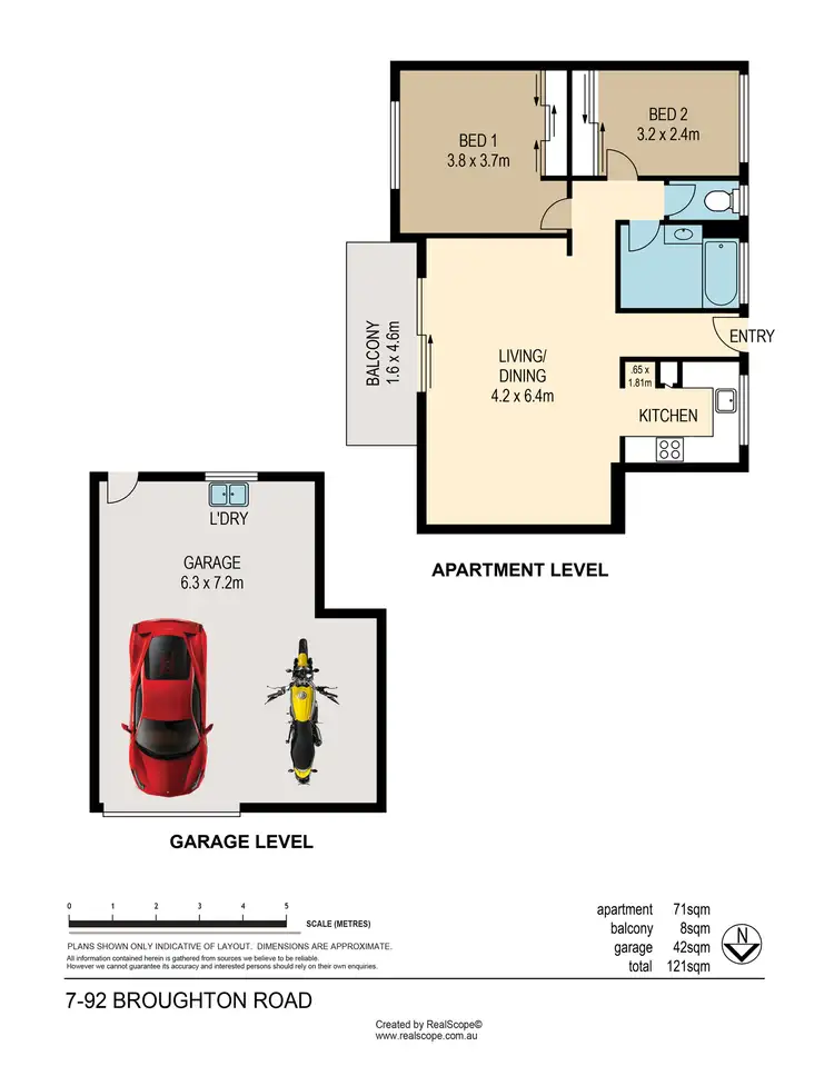 Floorplan of Homely apartment listing, 7/92 Broughton Road, Kedron QLD 4031