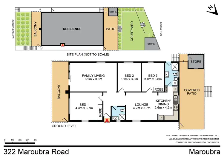 Floorplan of Homely house listing, 322 Maroubra Road, Maroubra NSW 2035