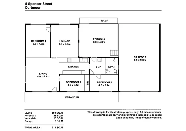 Floorplan of Homely house listing, 5 Spencer, Dartmoor VIC 3304