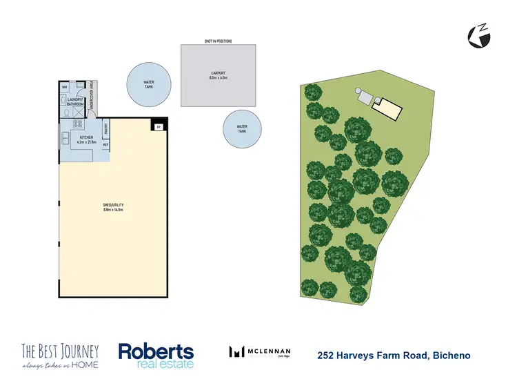 Floorplan of Homely land listing, 252 Harveys Farm Road, Bicheno TAS 7215