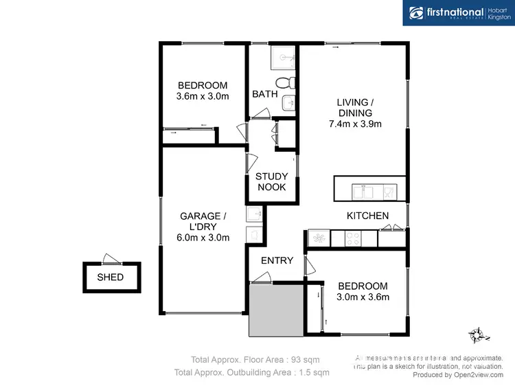 Floorplan of Homely unit listing, 5/11 Kingston View Drive, Kingston TAS 7050
