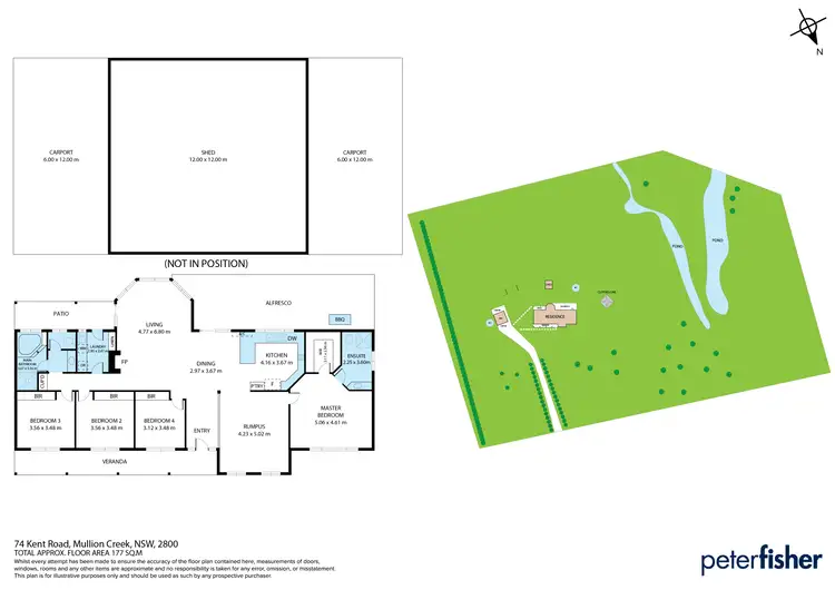 Floorplan of Homely rural property listing, 74 Kent Road, Orange NSW 2800