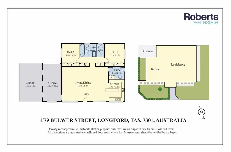Floorplan of Homely house listing, 1/79 Bulwer Street, Longford TAS 7301
