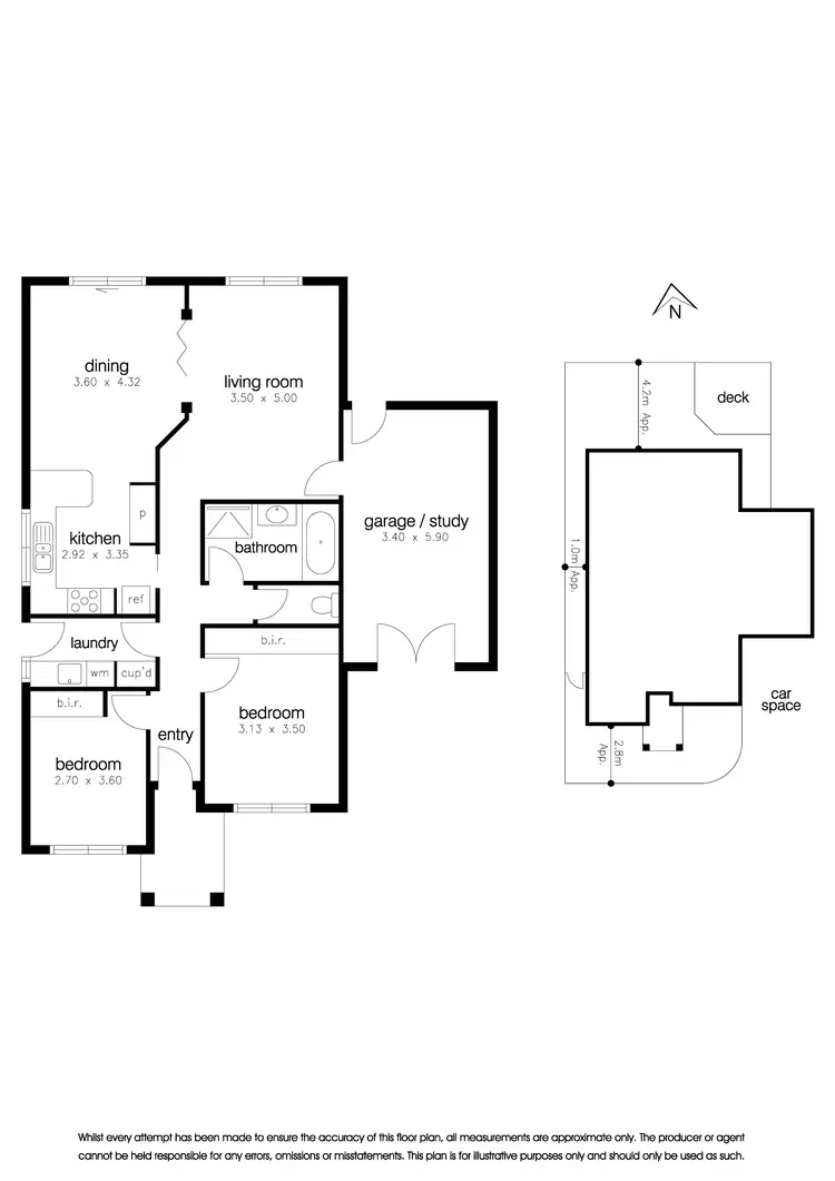 Floorplan of Homely unit listing, 2/50 Orville Street, Altona Meadows VIC 3028