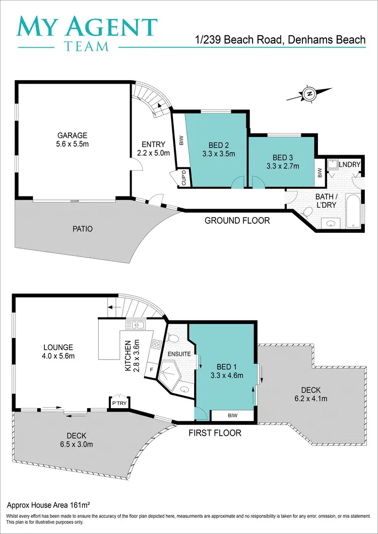 Floorplan of Homely house listing, 1/239 Beach Road, Denhams Beach NSW 2536