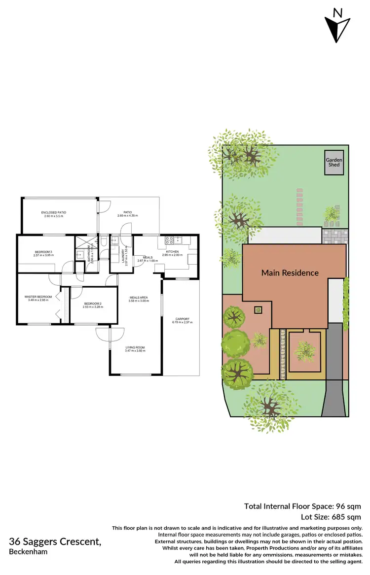 Floorplan of Homely house listing, 36 Saggers Crescent, Beckenham WA 6107