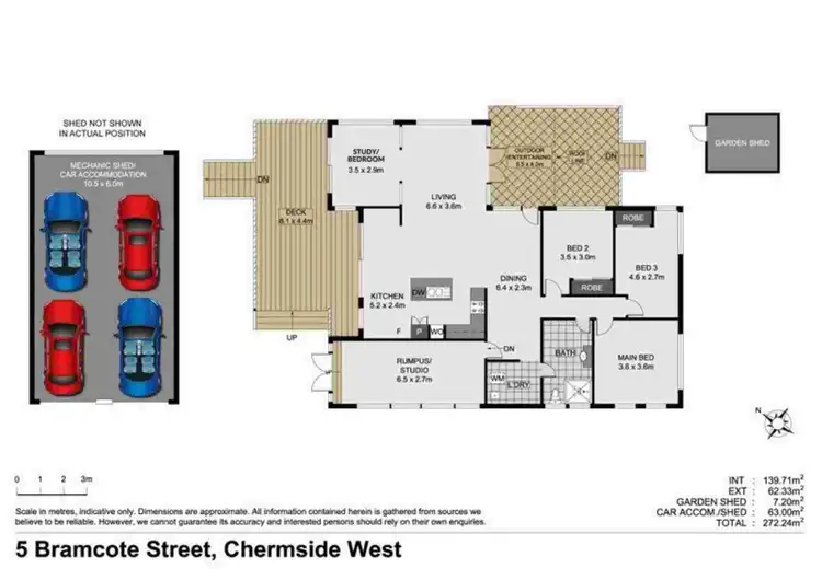 Floorplan of Homely house listing, 5 Bramcote Street, Chermside West QLD 4032