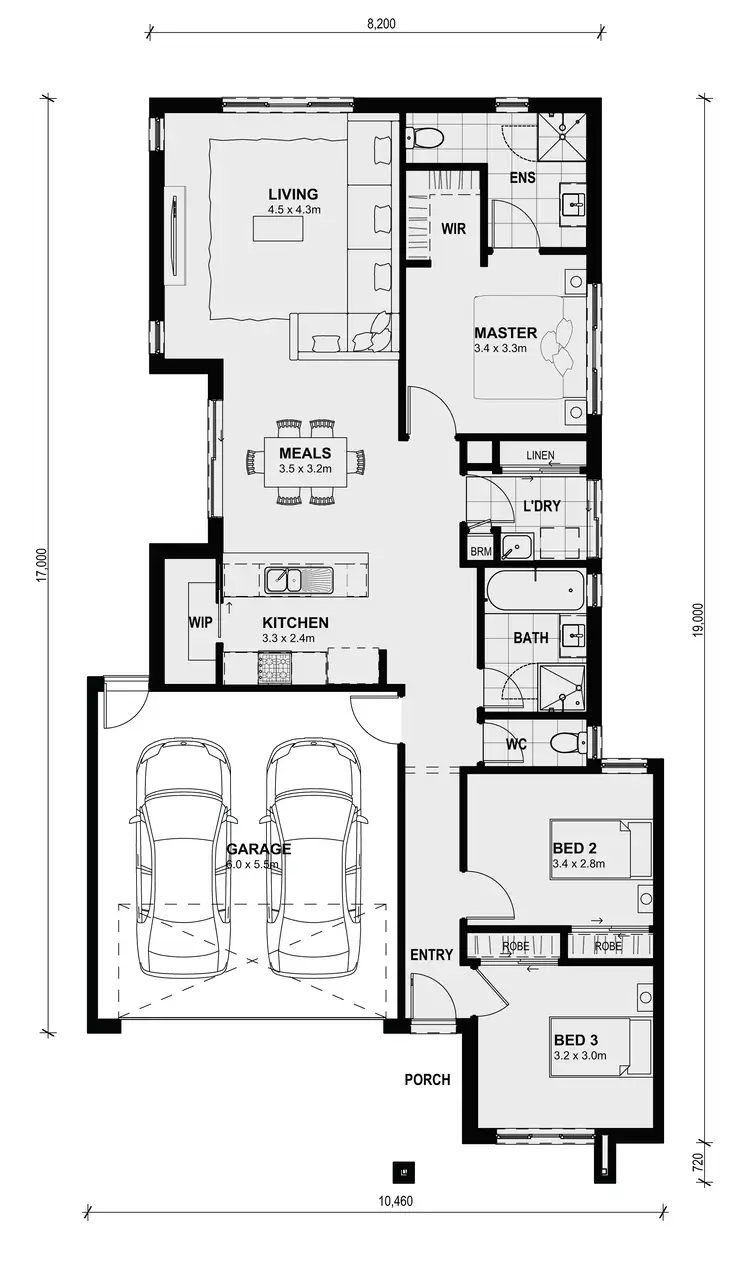 Floorplan of Homely house listing, LOT 336 LUCANIA CRESCENT (TITLED LAND), Tarneit VIC 3029
