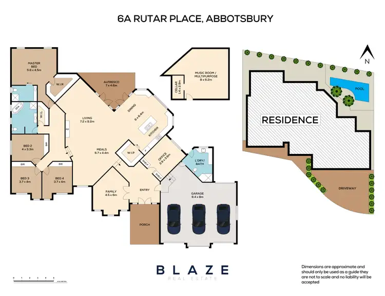 Floorplan of Homely house listing, 6A Rutar Place, Abbotsbury NSW 2176