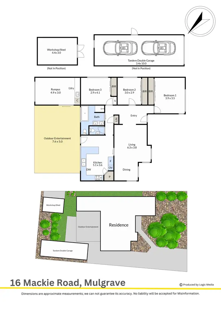 Floorplan of Homely house listing, 16 Mackie Road, Mulgrave VIC 3170
