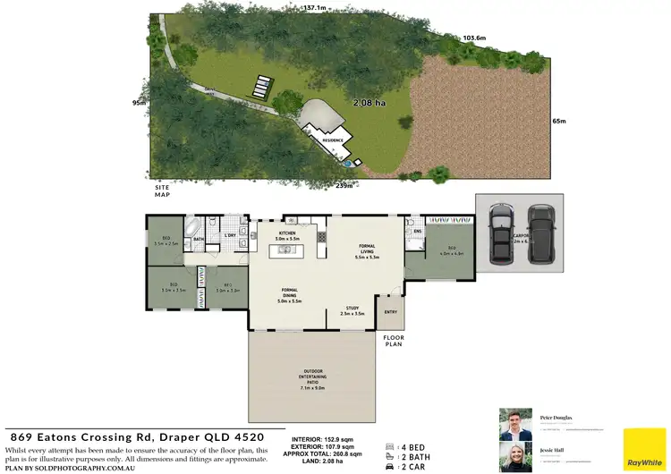 Floorplan of Homely house listing, 869 Eatons Crossing Road, Draper QLD 4520