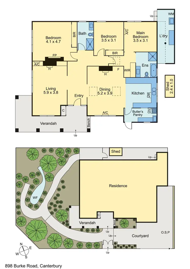 Floorplan of Homely house listing, 898 Burke Road, Canterbury VIC 3126