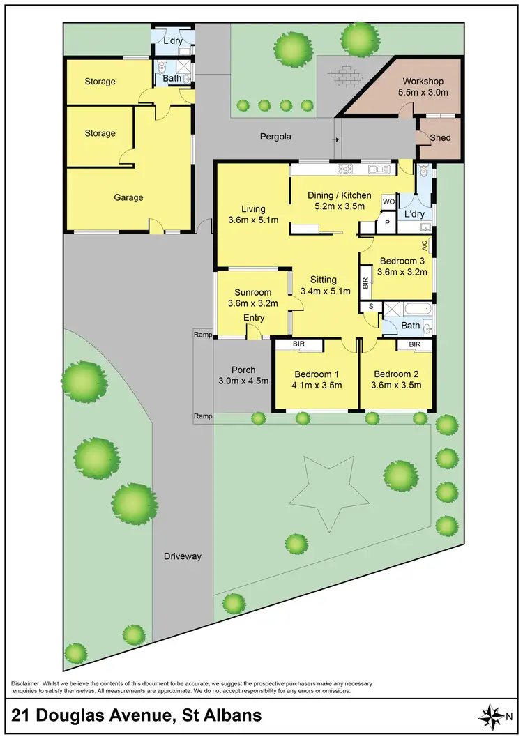 Floorplan of Homely house listing, 21 Douglas Avenue, St Albans VIC 3021