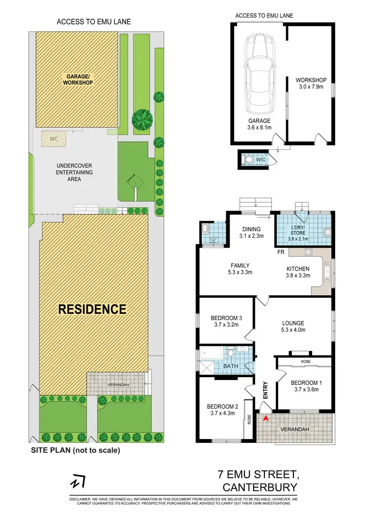 Floorplan of Homely house listing, 7 Emu Street, Canterbury NSW 2193