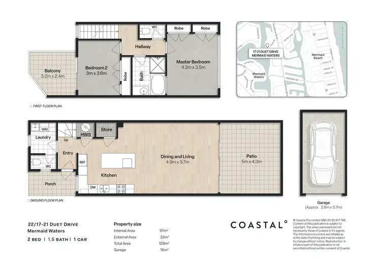 Floorplan of Homely unit listing, 22/17-19 Duet Drive, Mermaid Waters QLD 4218