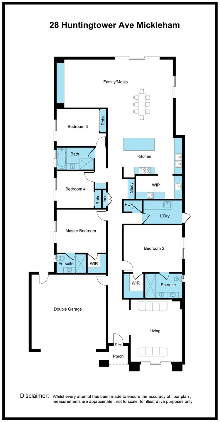 Floorplan of Homely house listing, 28 Huntingtower Avenue, Mickleham VIC 3064