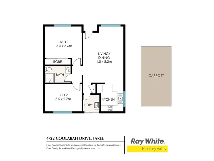 Floorplan of Homely unit listing, 4/22 Coolabah Drive, Taree NSW 2430