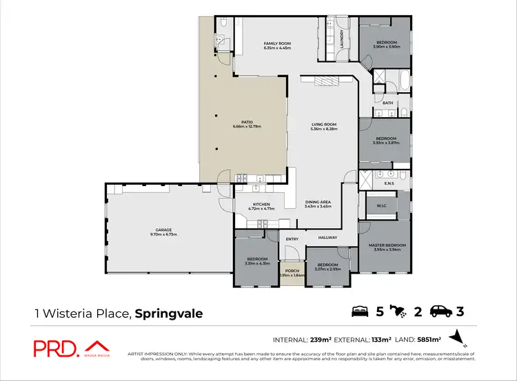 Floorplan of Homely house listing, 1 Wisteria Place, Springvale NSW 2650