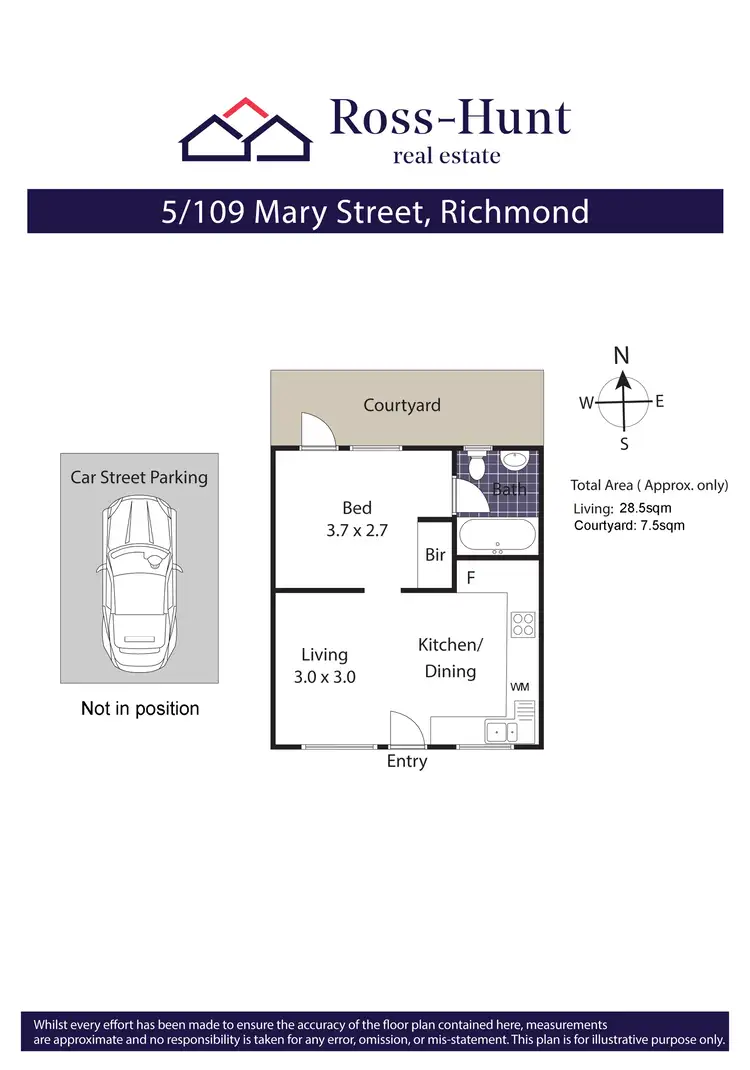 Floorplan of Homely apartment listing, 5/109 Mary Street, Richmond VIC 3121