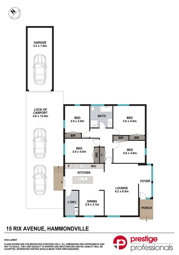 Floorplan of Homely house listing, 15 Rix Avenue, Hammondville NSW 2170