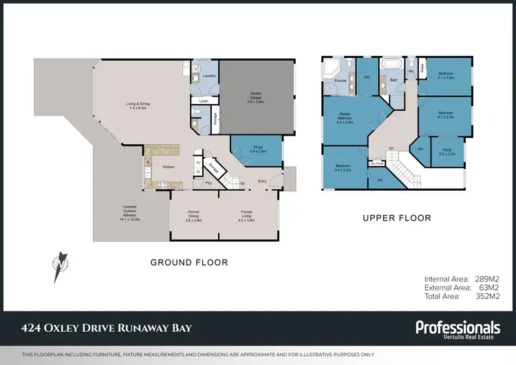 Floorplan of Homely house listing, 424 Oxley Drive, Runaway Bay QLD 4216