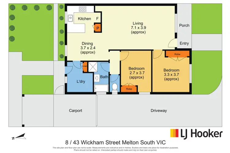 Floorplan of Homely unit listing, 8/43 Wickham Street, Melton South VIC 3338