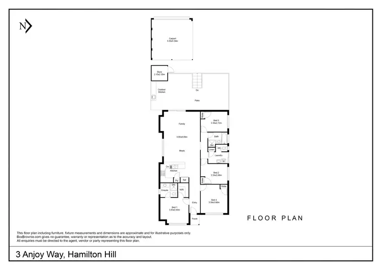 Floorplan of Homely house listing, 3 Anjou Way, Hamilton Hill WA 6163