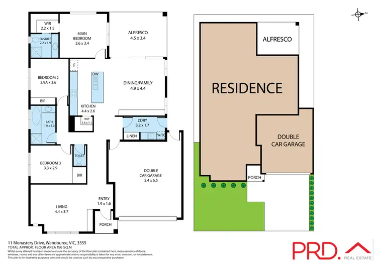 Floorplan of Homely house listing, 11 Monastery Drive, Wendouree VIC 3355