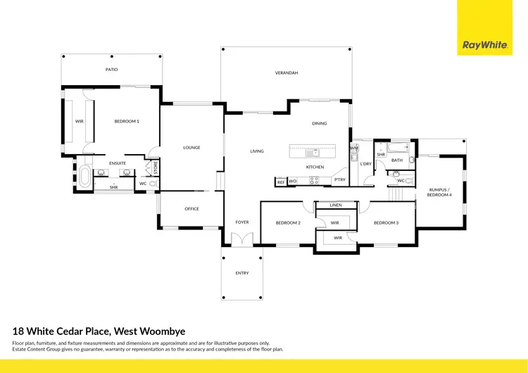 Floorplan of Homely house listing, 18 White Cedar Place, West Woombye QLD 4559