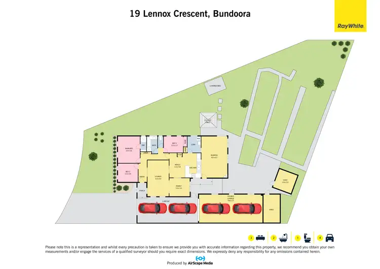 Floorplan of Homely house listing, 19 Lennox Crescent, Bundoora VIC 3083