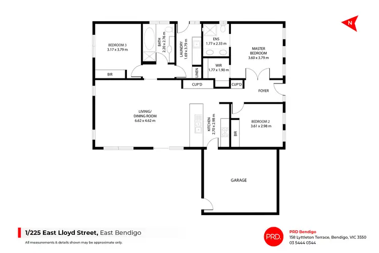 Floorplan of Homely house listing, 1/225 East Lloyd Street, East Bendigo VIC 3550
