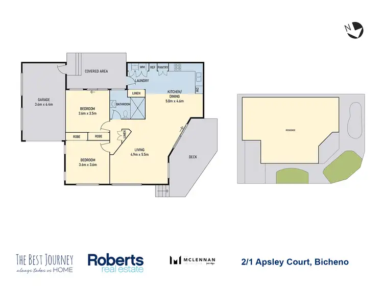 Floorplan of Homely house listing, 2/1 Apsley Court, Bicheno TAS 7215