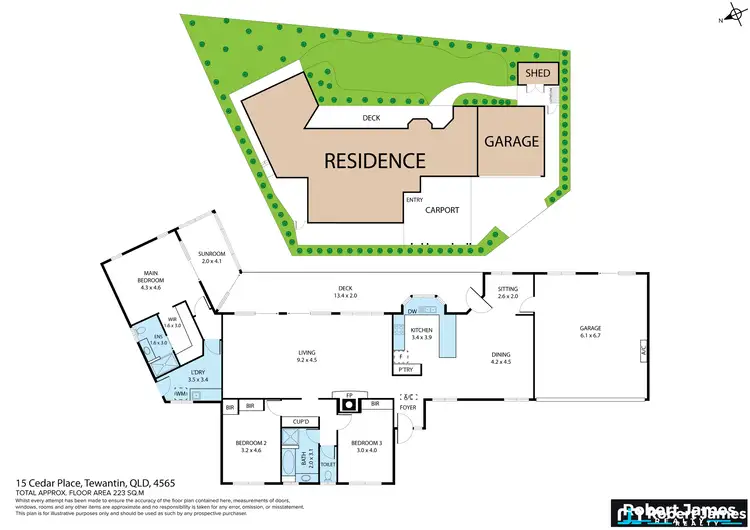 Floorplan of Homely house listing, 15 Cedar Place, Tewantin QLD 4565