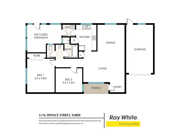 Floorplan of Homely unit listing, 5/16 Spence Street, Taree NSW 2430