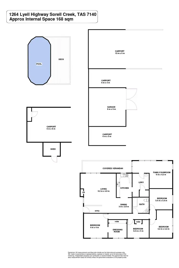 Floorplan of Homely house listing, 1264 Lyell Highway, Sorell Creek TAS 7140