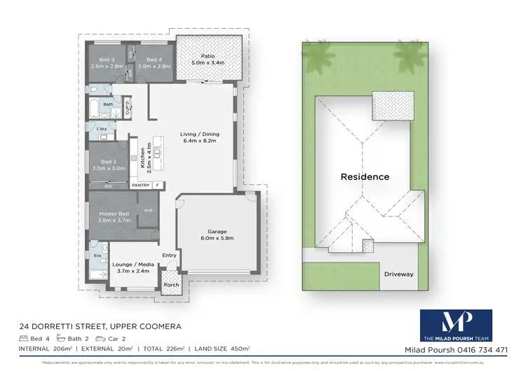 Floorplan of Homely house listing, 24 Dorretti Circuit, Upper Coomera QLD 4209