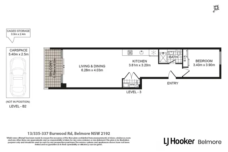Floorplan of Homely apartment listing, 13/335-337 Burwood Road, Belmore NSW 2192