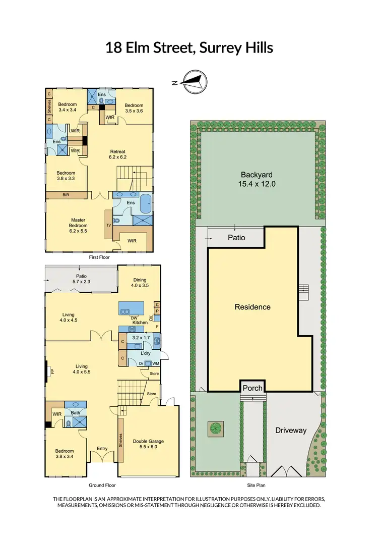 Floorplan of Homely house listing, 18 Elm Street, Surrey Hills VIC 3127