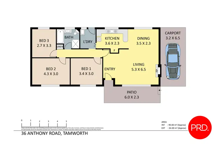 Floorplan of Homely house listing, 36 Anthony Road, Tamworth NSW 2340
