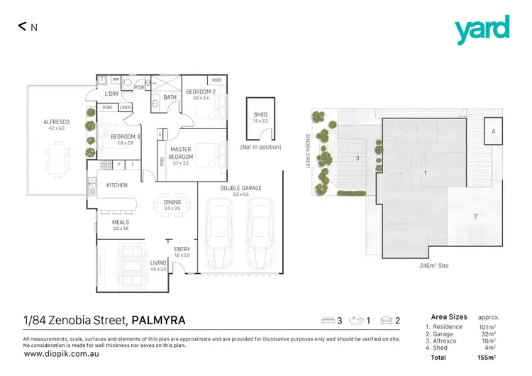 Floorplan of Homely house listing, 1/84 Zenobia Street, Palmyra WA 6157